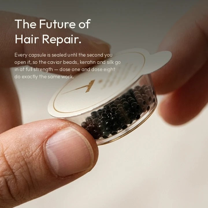 The future of hair repair, sealed capsule